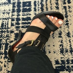 MRKT Strappy Leather Stiletto Sandals